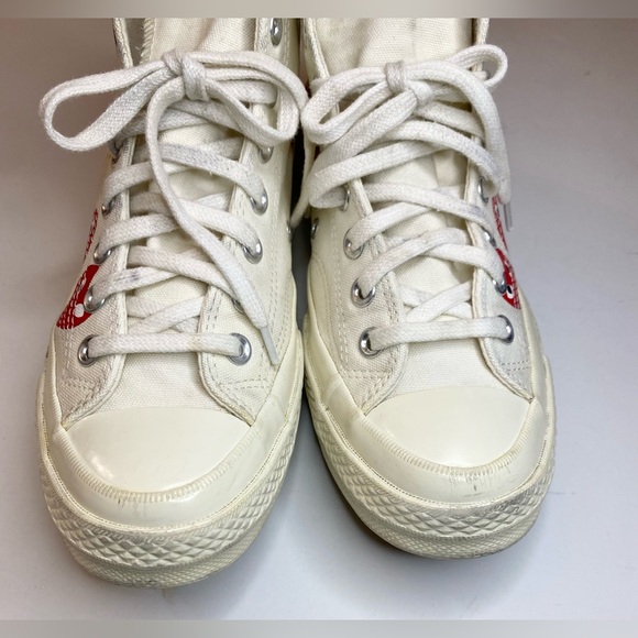 Comme Des Garcons PLAY X Chuck 70 Heart High Top Unisex  Sneaker  M7/WMN9 - Picture 8 of 17
